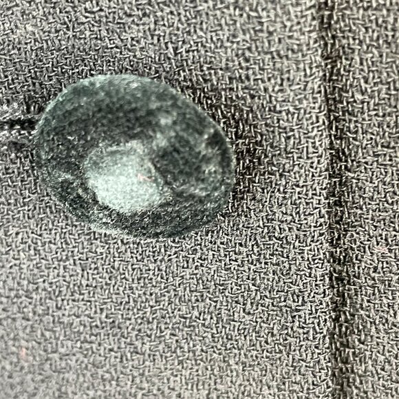 Vintage Equestrian Hunting Wool Blazer 12P Black Velour Collar Old Money Jacket - Picture 9 of 11